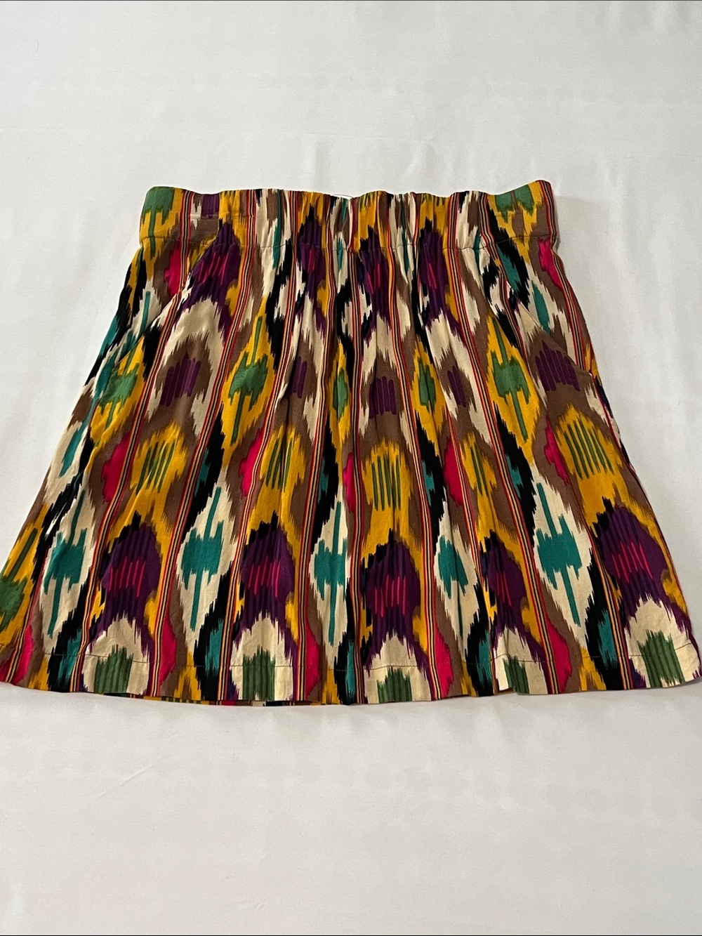 Cabi Bella Aztec Ikat Mini Skirt w/ Pockets